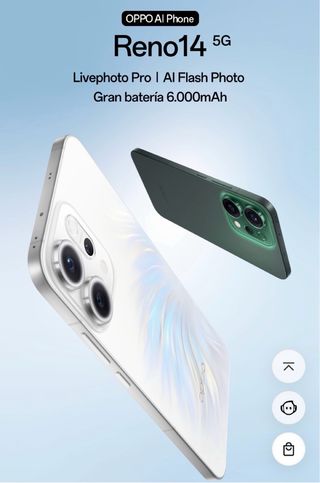 Oppo Reno14 5G 256GB versione IA verde, nuovo