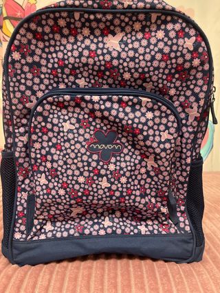 Mochila infantil flores y mariposas