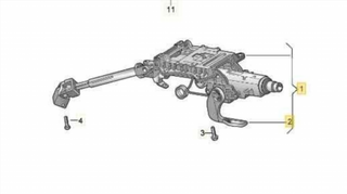 1T1419502M COLUMNA DIRECCION VOLKSWAGEN CADDY KA-