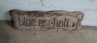 Cartel antiguo blue asphalt
