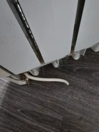 Radiador eléctrico blanco y gris