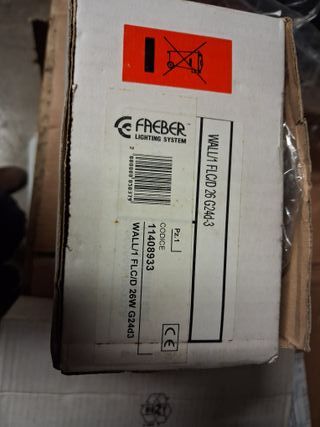 Lampada Faeber Estagna Esterna Vetro Plastica