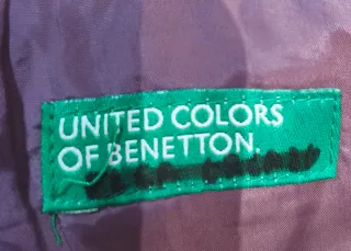 Chaqueta acolchada Benetton verde