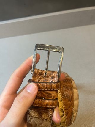 Cintura Roberto Cavalli Pelle Beige/Marrone