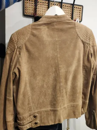 Chaqueta ante Mango Beige