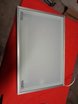 Lampada mensola a parete argento/bianco