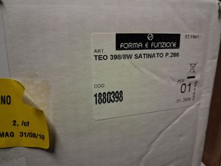 Lampada mensola a parete argento/bianco