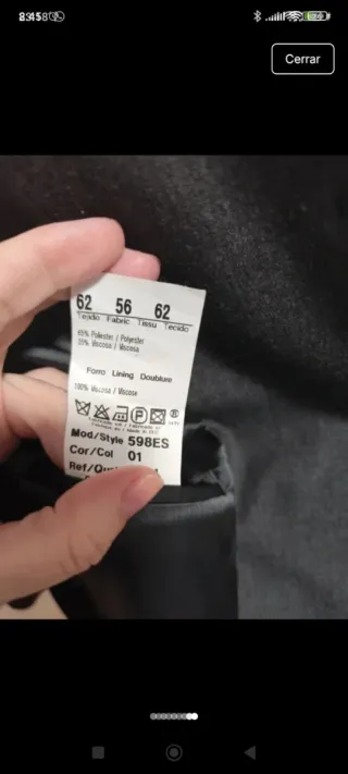 Americana gris talla 62