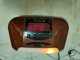 Radio Despertador Prolife Marrón y Blanco