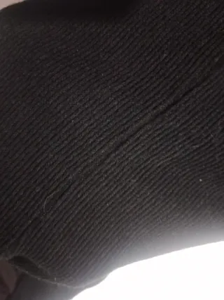 Vestido canalé negro tirantes