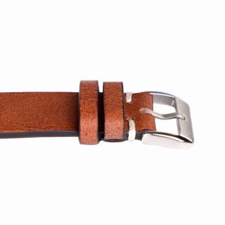 Correa de reloj Hidalgo piel marrón 22mm