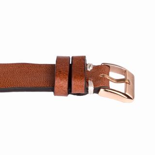 Correa de reloj Hidalgo piel marrón 22mm