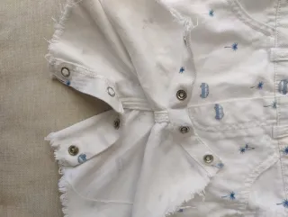 Peto blanco estampado verano 18 meses