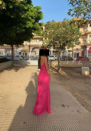 Vestido de graduación rosa