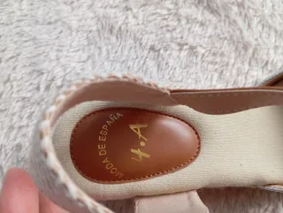 Alpargatas cuña Moda España Plata