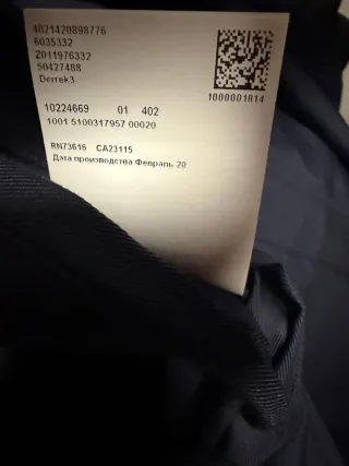 Abrigo Derrek 3 de Hugo Boss Azul Marino