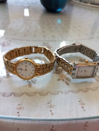 Parejas de relojes Dorado y plateado