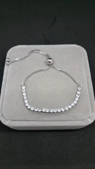 Pulsera Plata 925 Circonitas Ajustable