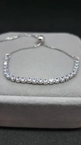 Pulsera Plata 925 Circonitas Ajustable