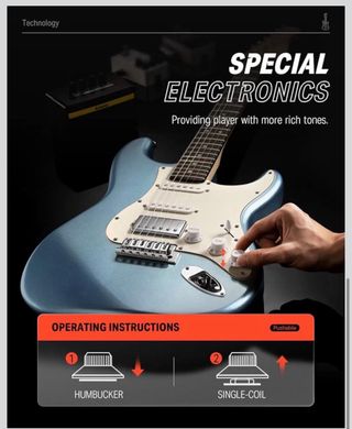 Chitarra Elettrica Donner DST-152R Kit