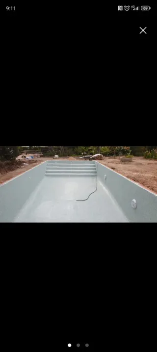 Piscina de obra de piedra