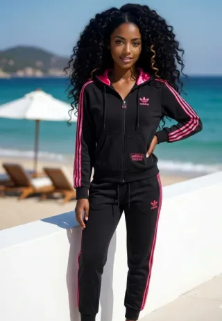 XL/L Chándal Adidas Chile 62 Negro y Rosa