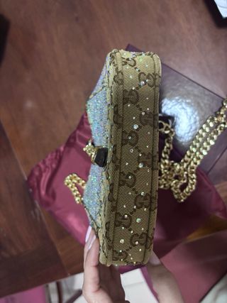 Borsa Gucci Jackie Crystal Vintage Beige Oro