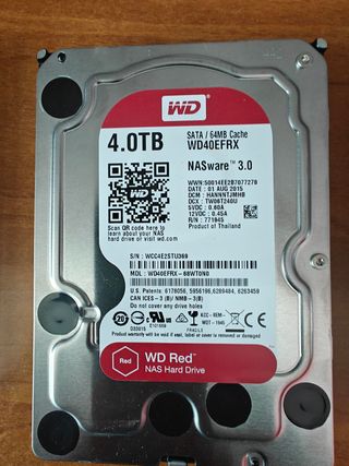 Disco Duro WD Red 4TB WD40EFRX NAS
