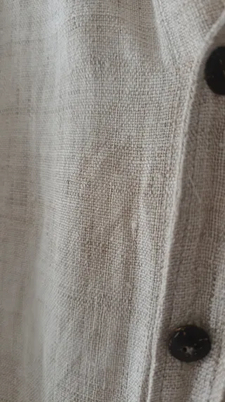 Camisa de cáñamo 100% Beige