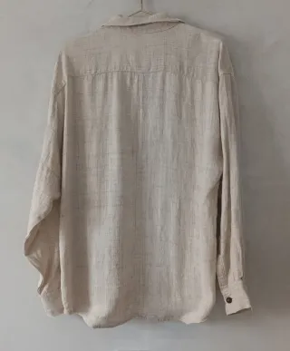 Camisa de cáñamo 100% Beige