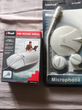 Mouse Trust AMI SERIAL + Microfono Amstrad