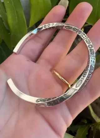 Pulsera Plata 925 Ajustable Unisex argent 999