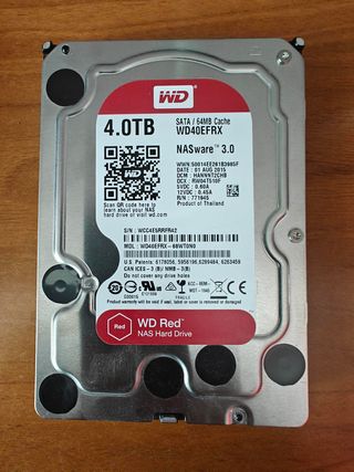 Disco Duro WD Red 4TB WD40EFRX NAS