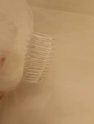 Velo de Novia Blanco con Peineta