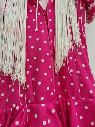 Traje Flamenca Niña Talla 6-8 Años