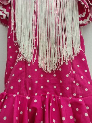 Traje Flamenca Niña Talla 6-8 Años