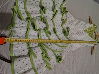 Traje Flamenca Niña Verde Talla 6-8