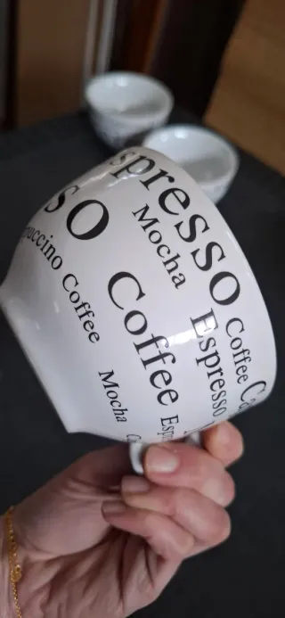 Set 5 tazze caffè espresso