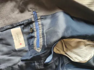 Americana Mango Gris Hombre