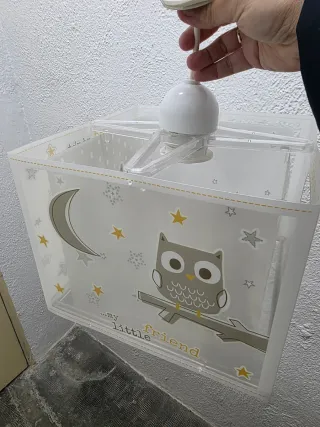 Lámpara infantil búhos Good Night