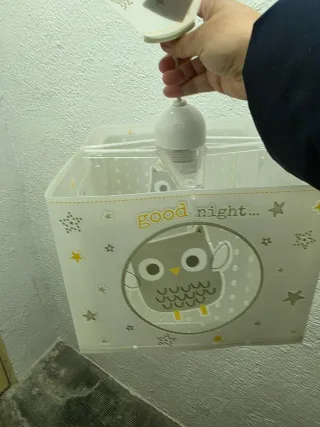 Lámpara infantil búhos Good Night