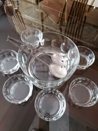 Juego Ensaladera Macedonia Cristal