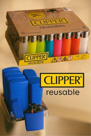 Accendini Clipper Riutilizzabili (Confezione) 48