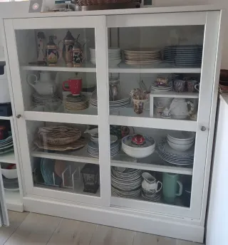 Vitrina Ikea Blanca Puertas Correderas