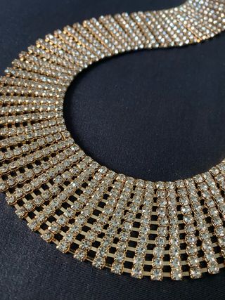 Cintura con strass dorata