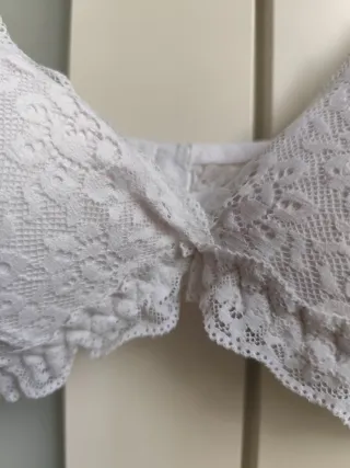 Sujetador encaje blanco Tezenis