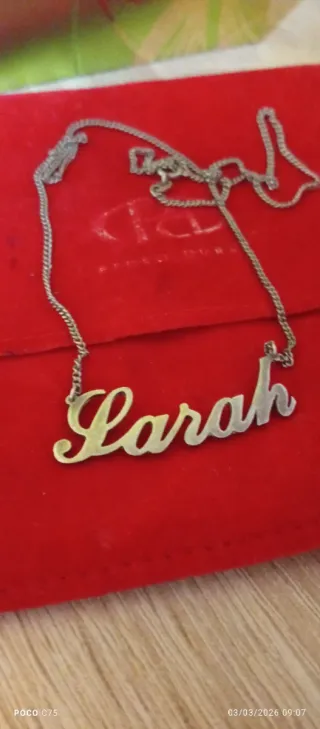 Collar de plata con nombre