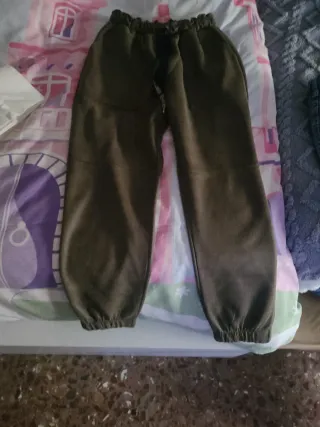 Pantalón mujer talla S verde militar