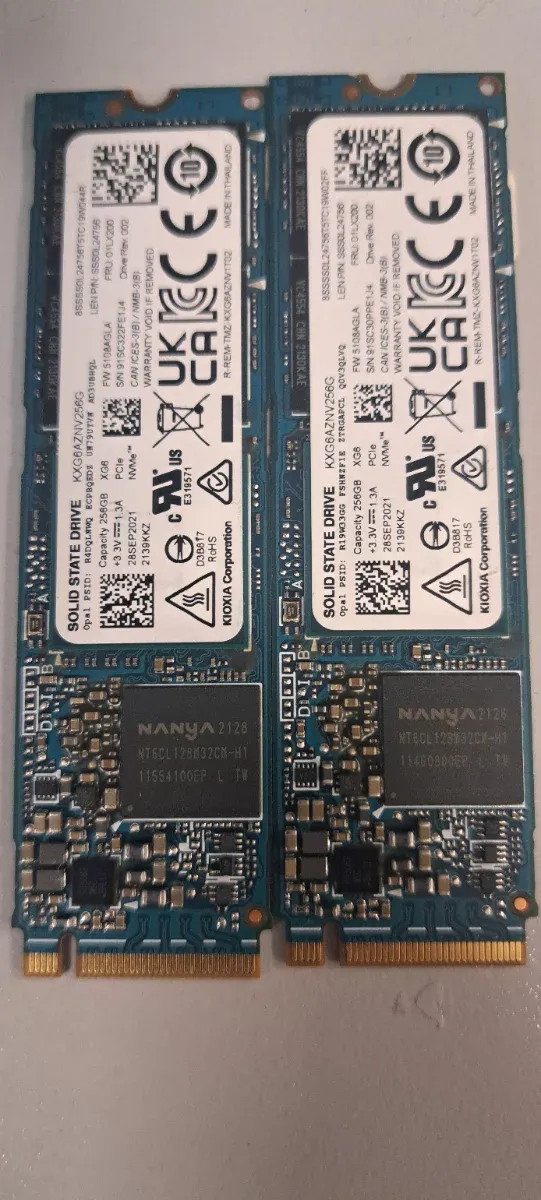 SSD M.2 NVMe Kioxia 256GB