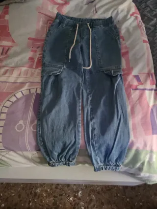 Pantalón vaquero cargo talla S
